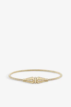 Boucheron Jack De Single 18ct Yellow- and 1.04ct Round Diamond Bracelet