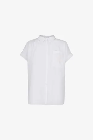 Whistles Womens Nicola Patch-Pocket Woven Blouse
