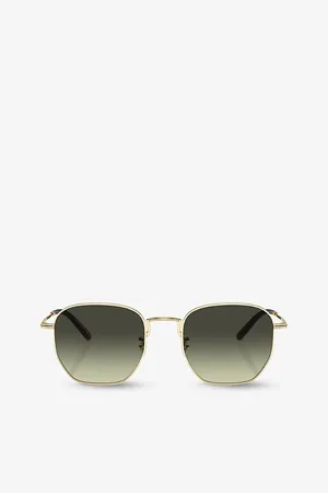 Oliver Peoples Ov1331S Kierney Hexagonal-Frame Metal Sunglasses