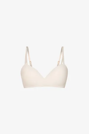 Calvin Klein Womens Seductive Comfort Recycled Stretch-Jersey Push-Up Bra