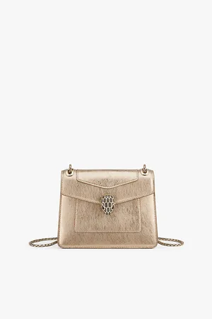 Bvlgari Womens Serpenti Forever Day-To-Night Small Leather Shoulder Bag