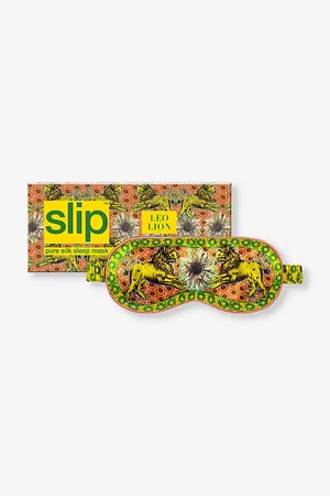 Slip Womens Leo Graphic-Print Silk Eye Mask