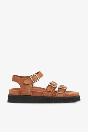 Whistles Womens Jemma Chunky Cleated-Sole Leather Sandals