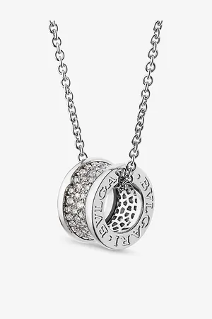 Bvlgari B.Zero1 18ct -Gold and 0.31ct Round-Cut Diamond Pendant Necklace