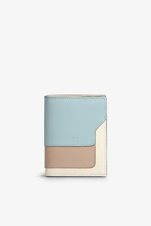 Marni Womens Vanitosi Logo-Embossed Calf-Leather Wallet