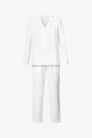 The White Company Womens Striped Cotton Pyjama Set