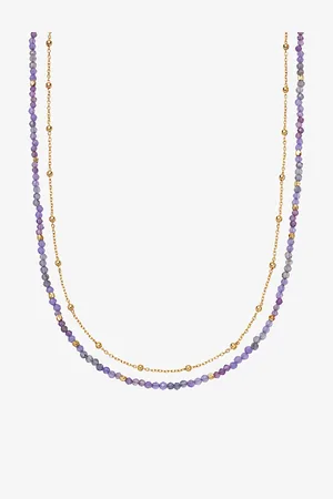 ASTLEY CLARKE Womens Biography Multi-Gemstone 18ct Gold Vermeil Necklace