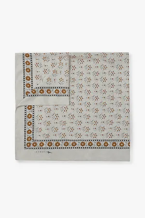Soeur Womens Classiq Floral- Square Cotton Scarf