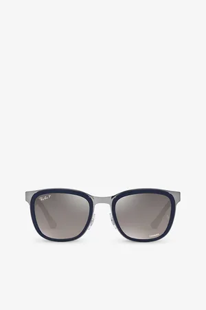 Ray-Ban Womens Rb3709 Clyde Square-Frame Branded-Lens Acetate Sunglasses