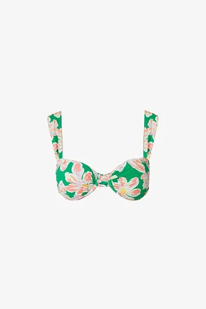 By Malina Womens Sirine Floral-Print Underwired Bikini Top