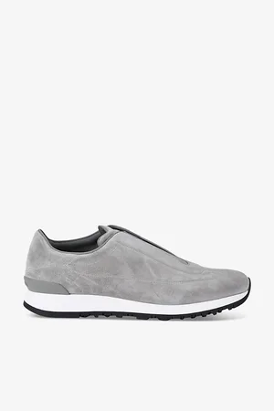 JOHN LOBB Mens Lift Suede Low-Top Trainers