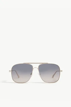Tom Ford Mens Ft0669 Pilot Frame Sunglasses