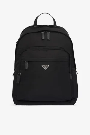 Prada Womens Re-Nylon Nylon and Leather Backpack