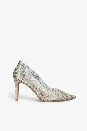 Carvela Womens Lovebird Crystal-Embellished PVC Courts