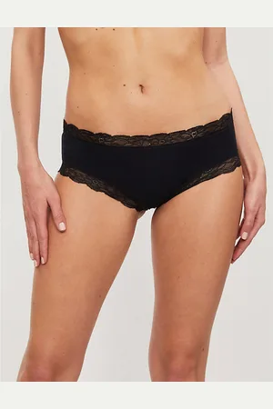Hanro Womens Low-Rise Cotton-Blend Briefs