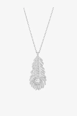 Boucheron Plume De Paon 18ct -Gold and 1.34ct Diamond Necklace