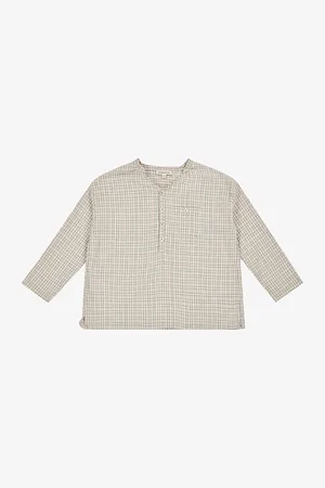 Caramel Adonis Check Cotton-Voile Shirt 3-12 Years