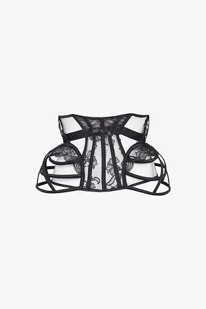 Agent Provocateur Womens Rozlyn Lace-Embroidered Woven Waspie