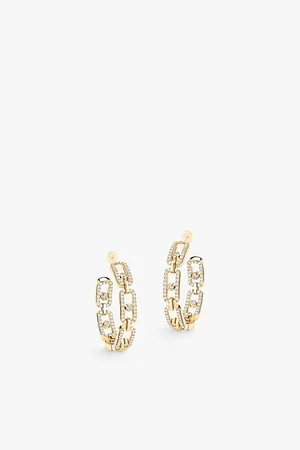 MESSIKA Move Link 18ct Gold and 0.86ct Diamond Earrings