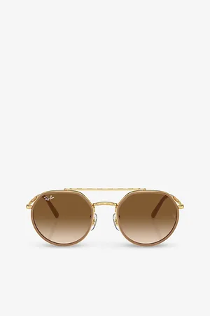 Ray-Ban Rb3765 Round-Frame Metal Sunglasses