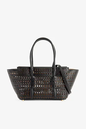 Alaïa Womens Mina 20 Cut-Out Leather Top-Handle Bag