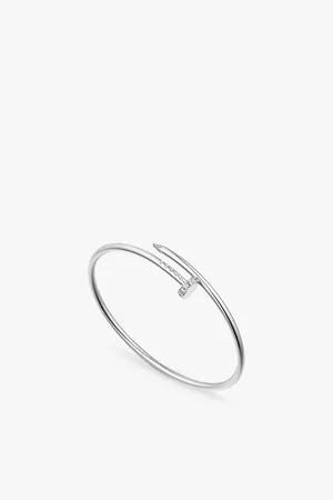Cartier Juste Un Clou 18ct White-Gold and 0.18ct Brilliant-Cut Diamond Bracelet