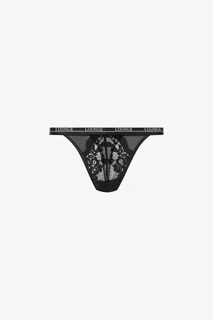 Lounge Underwear Womens Blossom High-Rise Stretch-Lace Thong