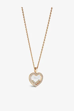 Chopard Happy Diamonds 18ct Rose-Gold and 0.73ct Brilliant-Cut Diamond Necklace