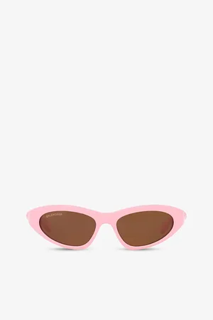 Balenciaga Womens Bb0207S Cat-Eye Frame Acetate Sunglasses