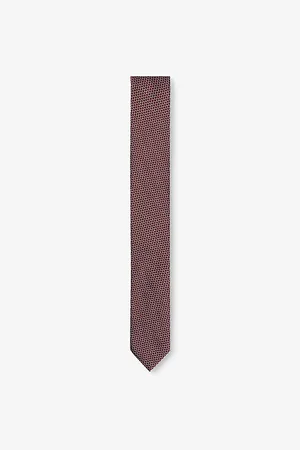 HUGO BOSS Mens Jacquard-Pattern Silk-Blend Tie