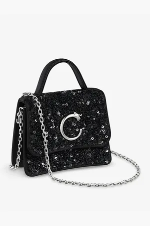 Cartier Womens Panthère De Micro Nylon Top-Handle Bag
