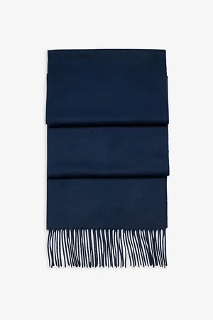 ASPINAL OF LONDON Mens Tassel-Embellished Cashmere Scarf