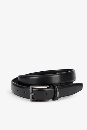 Dents Mens Logo-Engraved Leather Belt