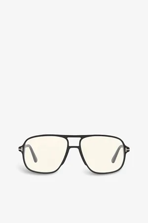 Tom Ford Womens Ft5737 Aviator-Frame Acetate Sunglasses
