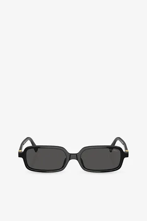 Miu Miu Mu 11Zs Rectangle-Frame Acetate Sunglasses
