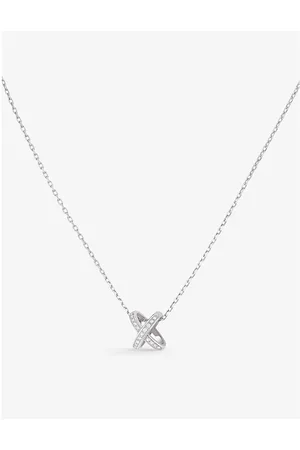 CHAUMET Jeux De Liens 18ct White-Gold and Diamond Necklace