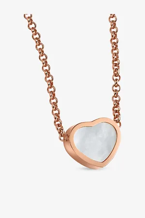 Chopard Happy Hearts 18ct Rose-Gold and Mother-Of-Pearl Pendant Necklace
