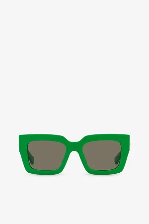 Bottega Veneta Womens 6J000394 Bv1212S Rectangle-Frame Acetate Sunglasses