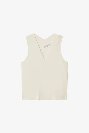 Reiss Womens Mira V-Neck Sleeveless Woven Top