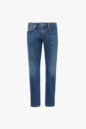 Citizens of Humanity Mens London Slim-Fit Tapered-Leg Denim-Blend Jeans