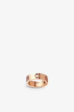 Cartier Love 18ct Rose-Gold and 3 Diamonds Ring