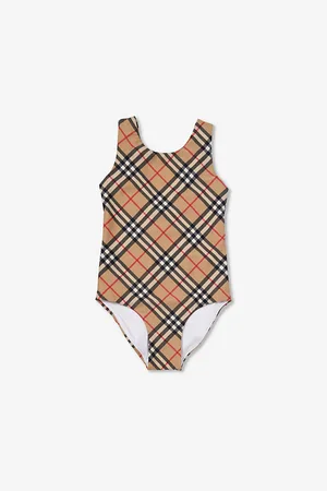 Burberry Tirza Checked Swimsuit 4-14 Years