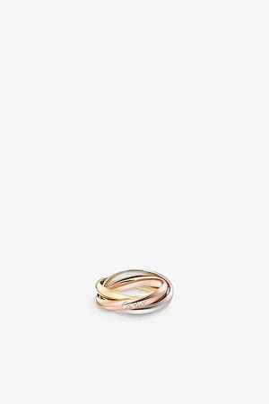 Cartier Trinity Medium 18ct White-Gold, Yellow-Gold and Rose-Gold Ring