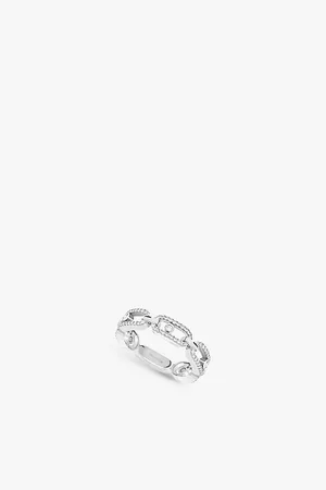 MESSIKA Move Link Pavé 18ct Gold and 0.43ct Diamond Ring