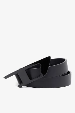 Diesel Mens D-Logo Leather Belt