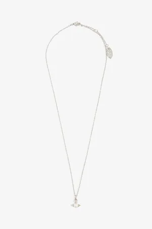 Vivienne Westwood Womens Balbina Platinum-Plated Brass and Faux-Pearl Pendant Necklace