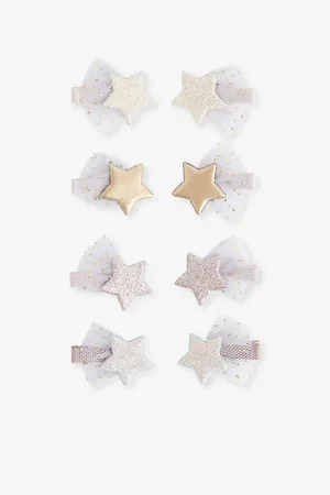 MIMI & LULA Ballet Star Pack Of Eight Fabric Hair Clips
