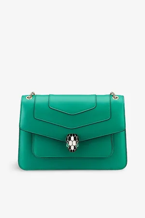 Bvlgari Womens Serpenti Forever Leather Cross-Body Bag