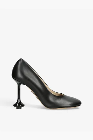 Loewe Womens Toy Contrast-Sole Leather Heeled Courts