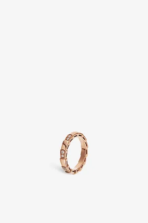Bvlgari Serpenti 18ct Rose-Gold and Diamond Ring